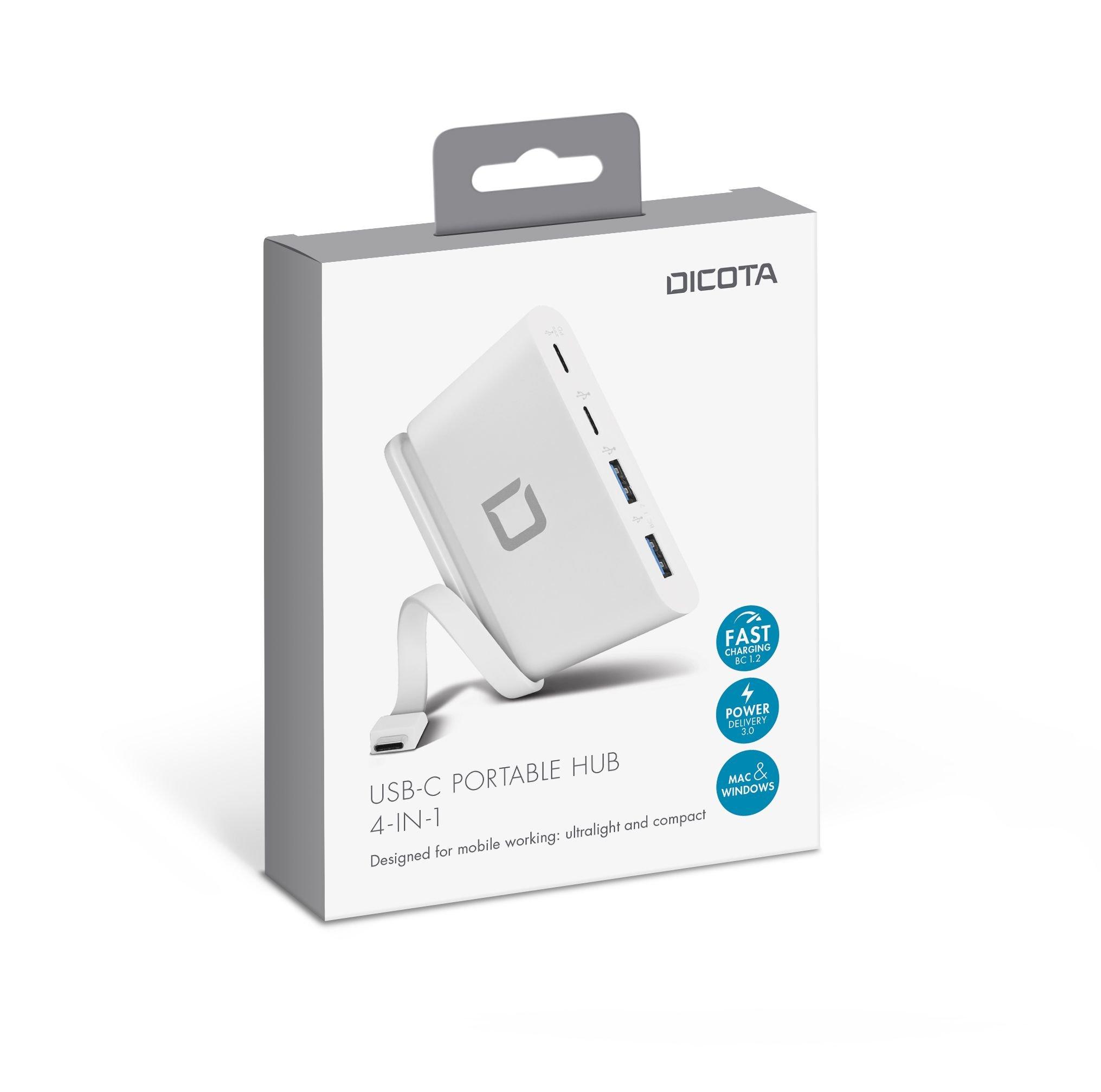 DICOTA DICOTA USB-C Portable Hub 4-in-1 D31731