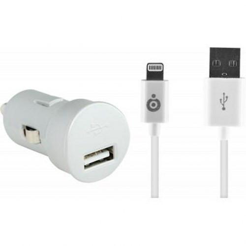 BigBen Connected Autoladegerät USB-A 2.4A Fast Charge + USB-A / Lightning Kabel