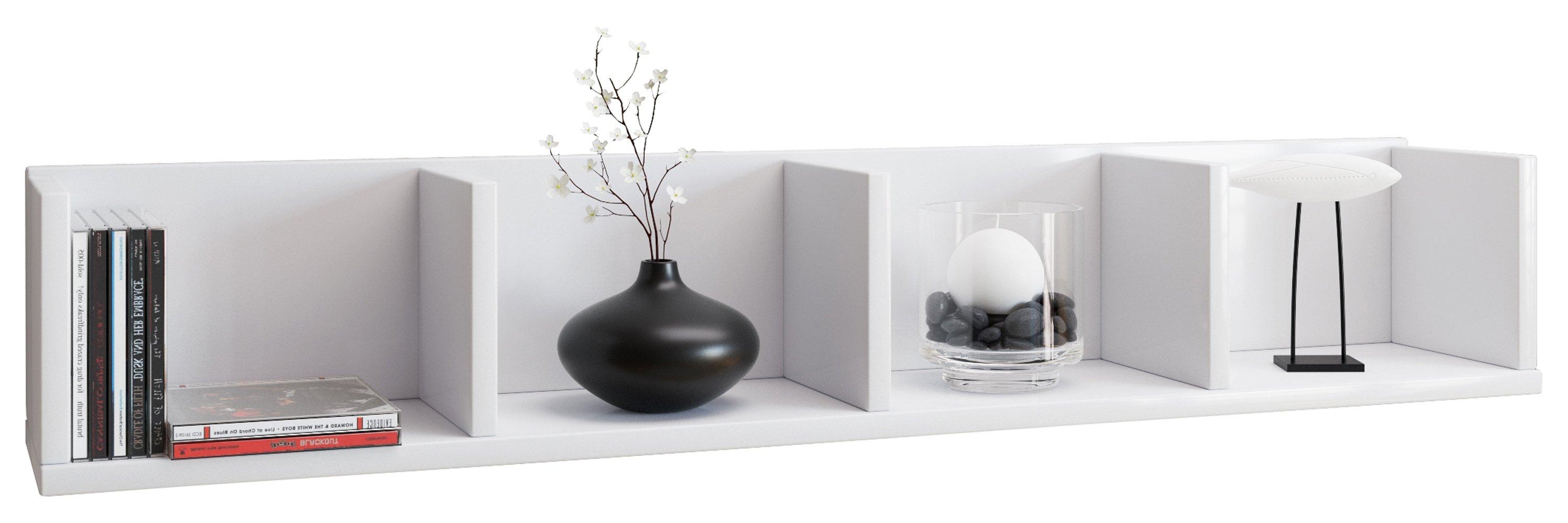 VCM Holzregal stehend | platzsparendes Regal | Maße: H. 97 x B. 15 x T. 17 cm | Elegantes Regal stehend | Aufbewahrungsregal | Bücherregal - Honsa