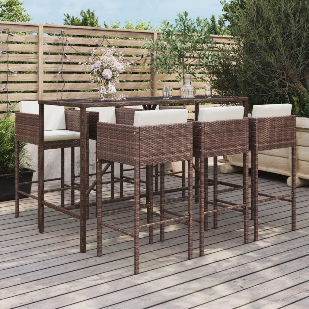 VidaXL Gartenbar set poly-rattan