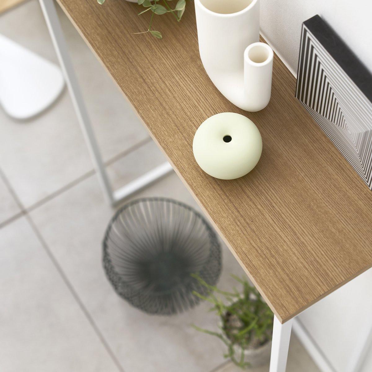 Yamazaki Konsolentisch aus Metall und Holz - L60 cm