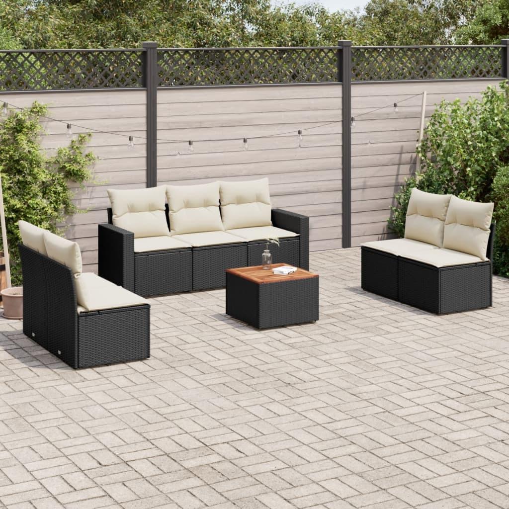 VidaXL Garten sofagarnitur poly-rattan