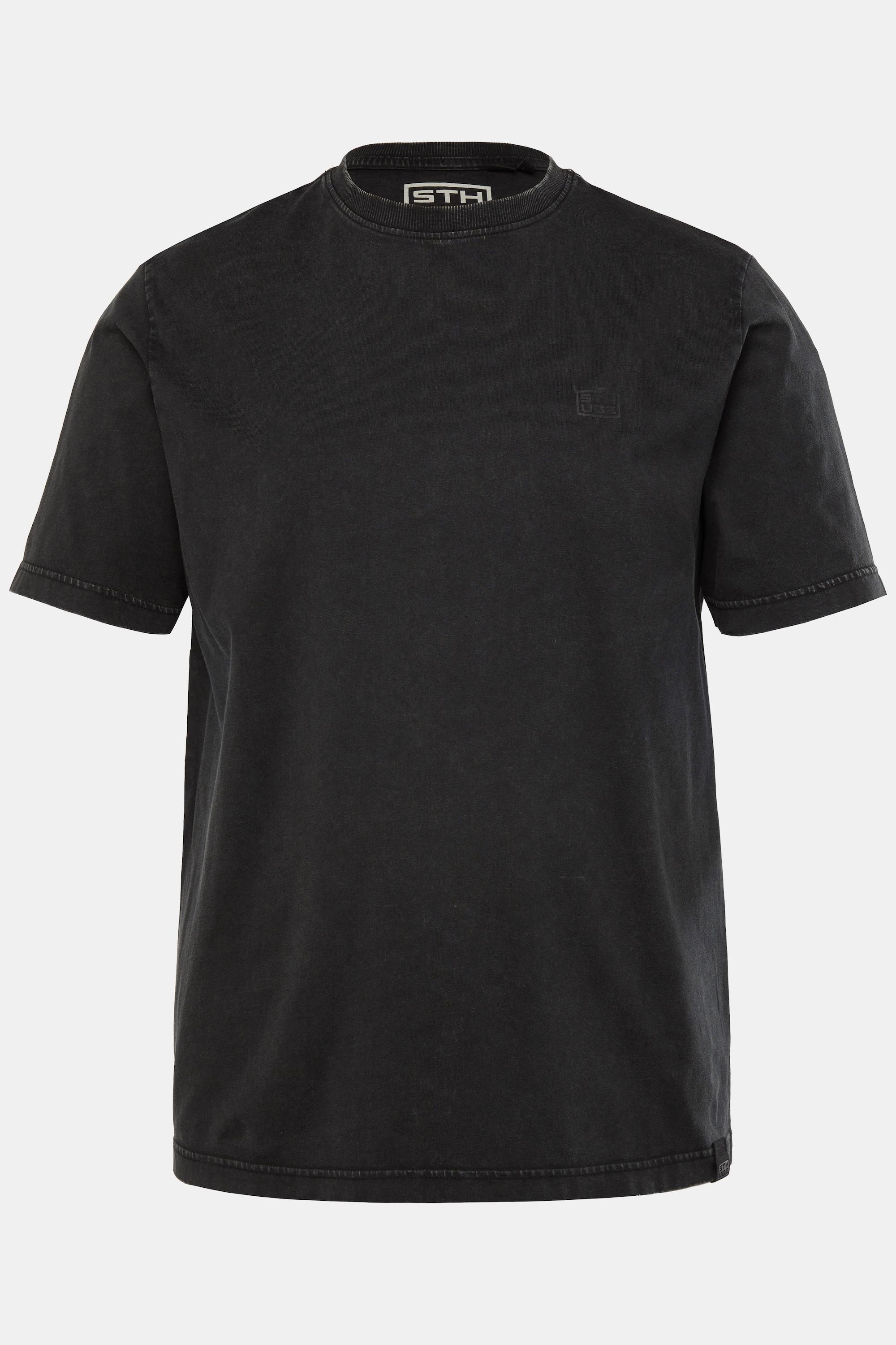 Sthuge T-Shirt Halbarm Oversized Rückenprint Vintage Look