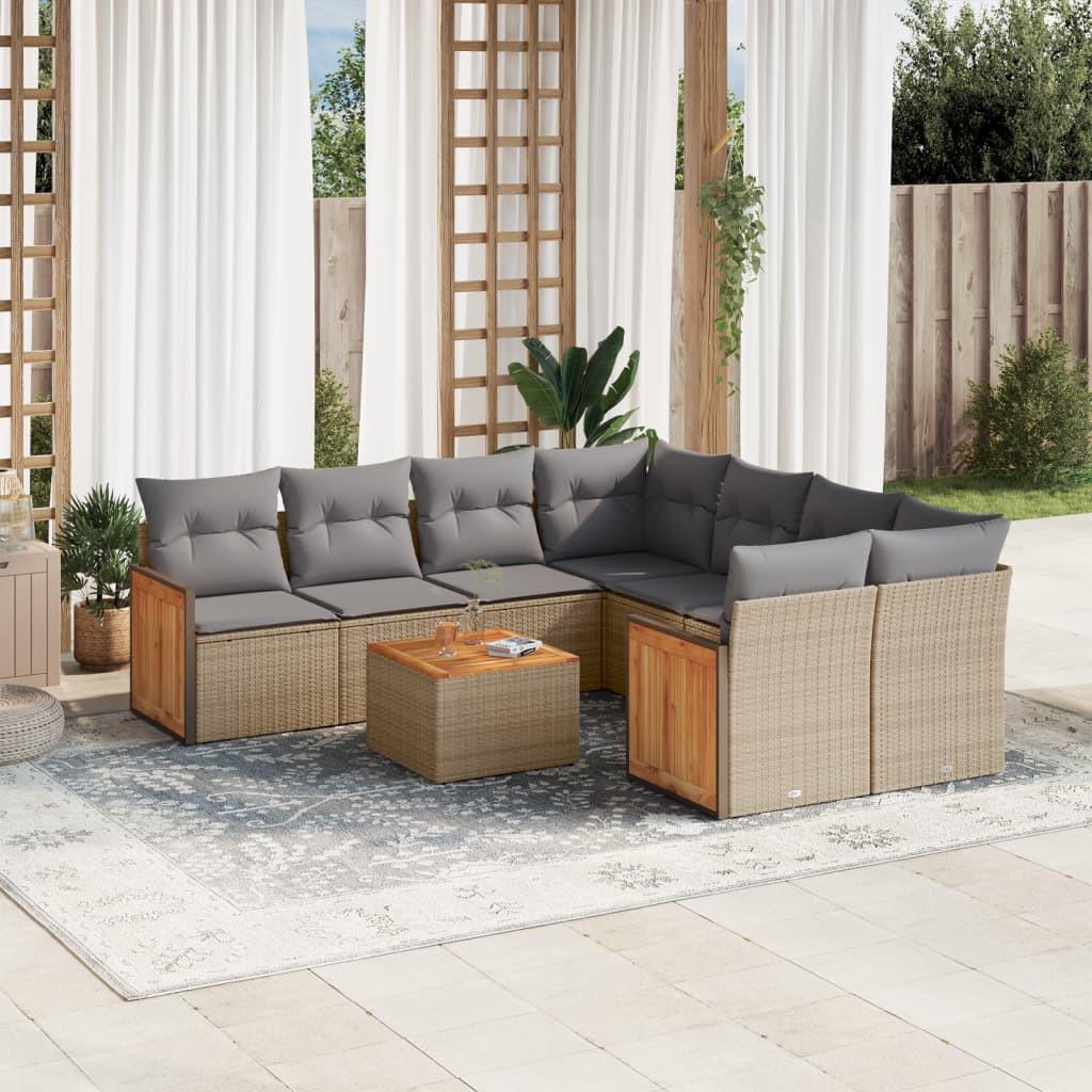 VidaXL Garten sofagarnitur poly-rattan