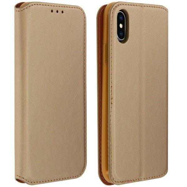 Avizar Classic Flip Cover Apple iPhone X Gold