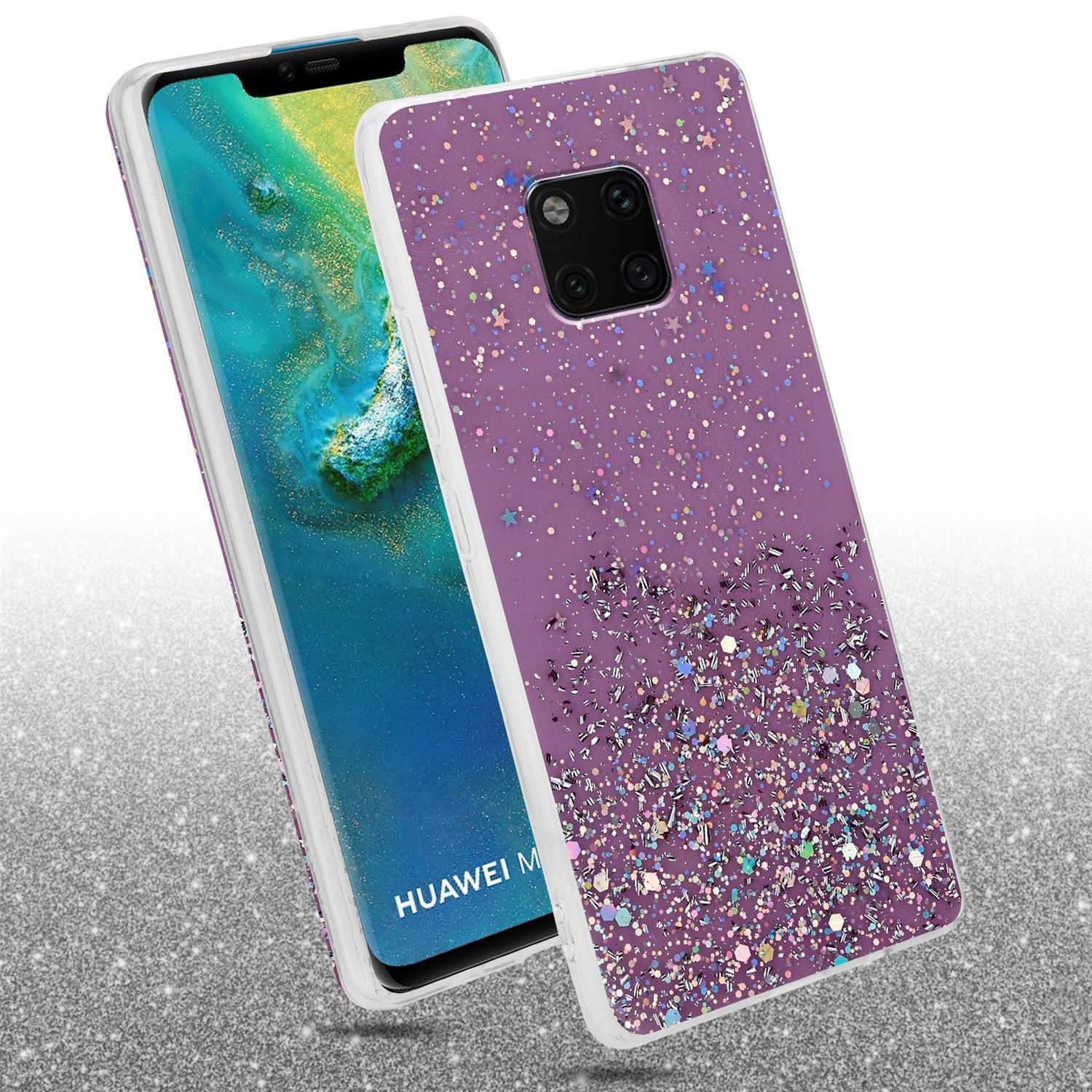 Cadorabo Hülle für Huawei MATE 20 PRO TPU Silikon mit funkelnden Glitter