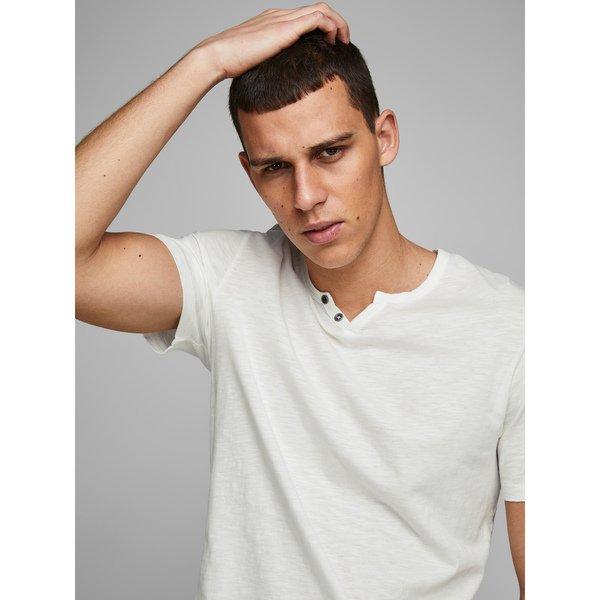 JACK & JONES JJESPLIT Neck Tee Kurzarm T-Shirt