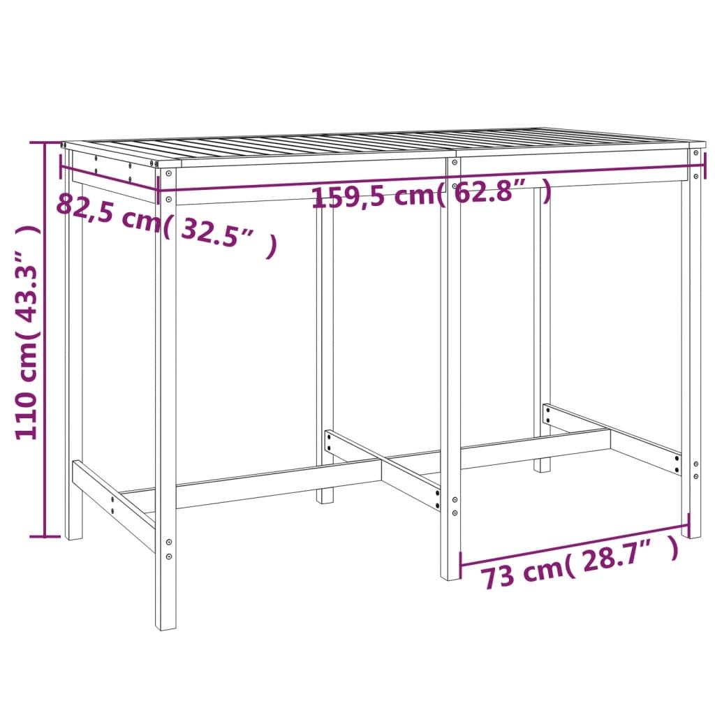 VidaXL Gartenbar set douglasienholz