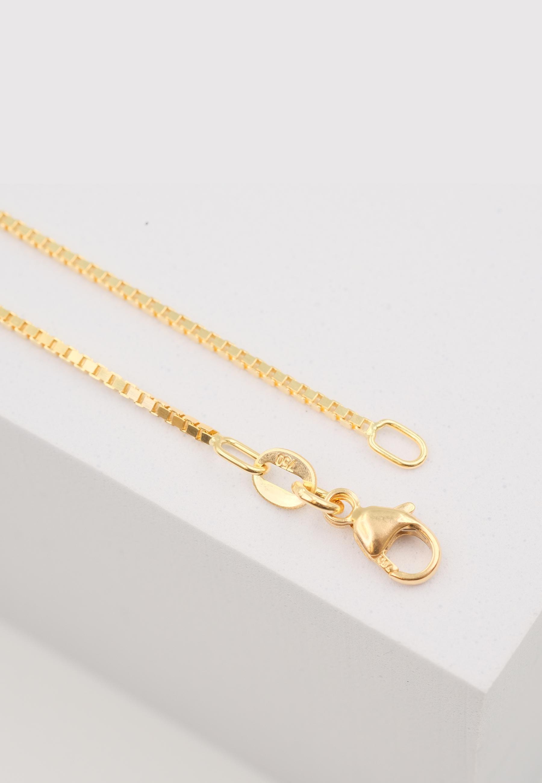 MUAU Schmuck Collier Venezianer Gelbgold 750, 1.1mm, 40cm