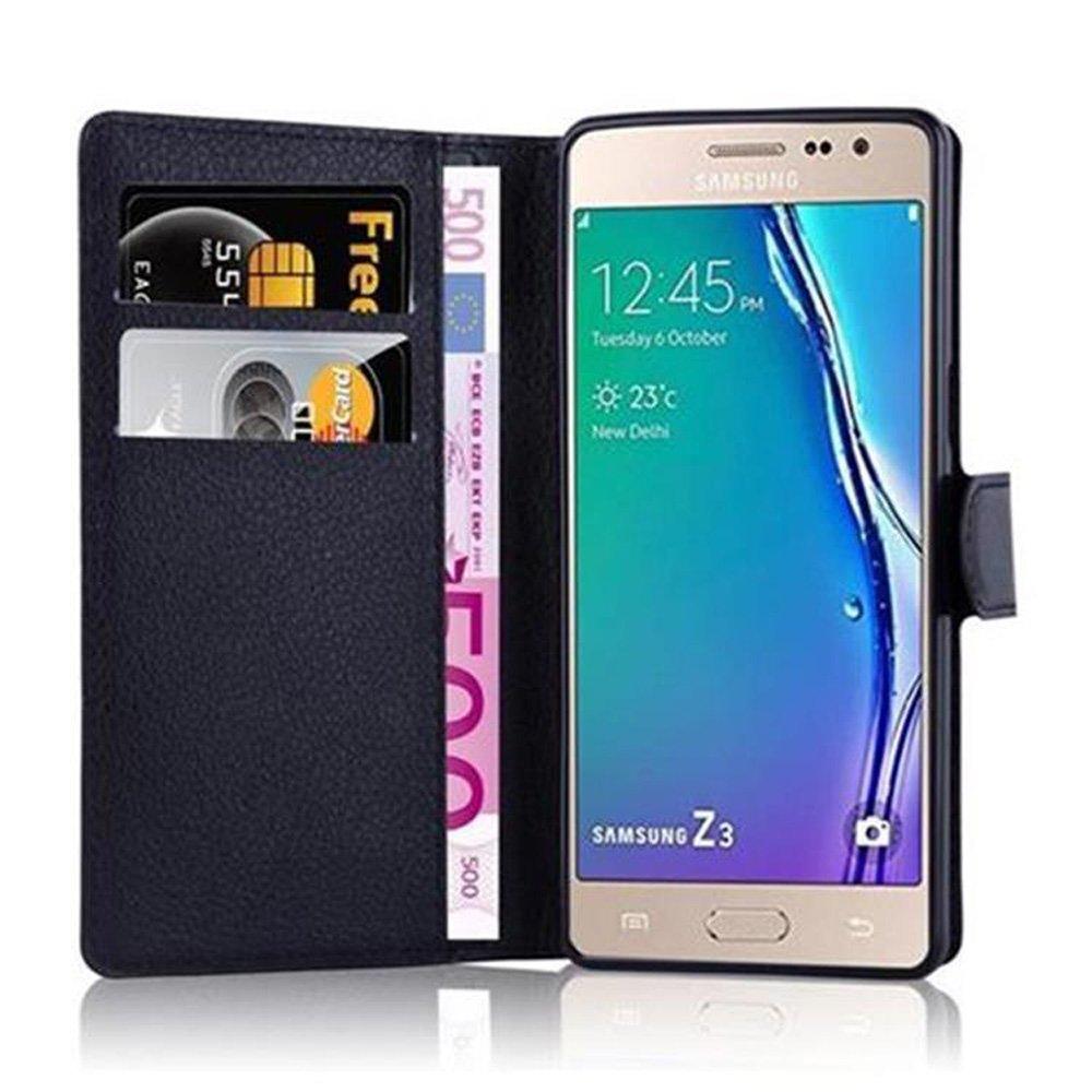 Cadorabo Hülle für Samsung Galaxy Z3 Standfunktion, Kartenfach