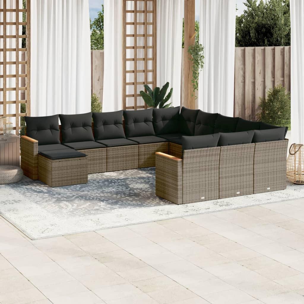 VidaXL Garten sofagarnitur poly-rattan