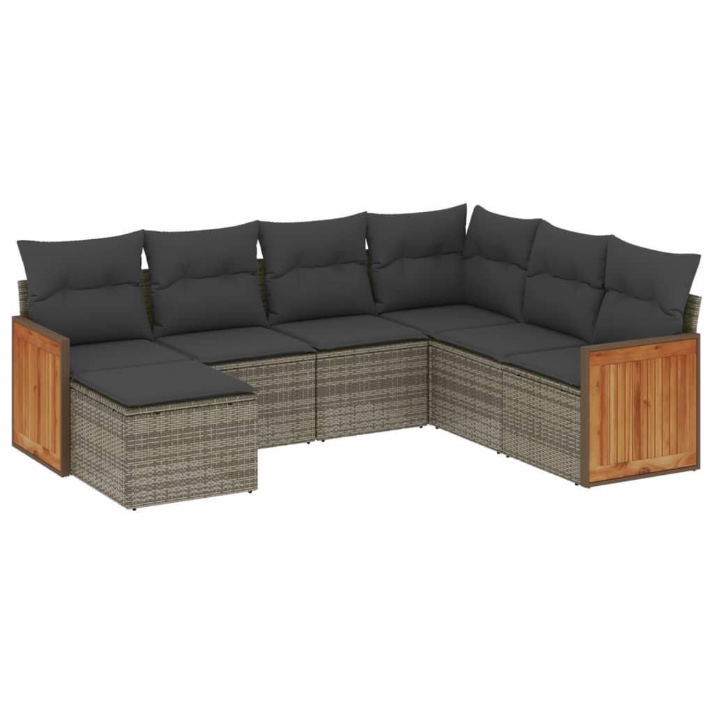 VidaXL Garten sofagarnitur poly-rattan