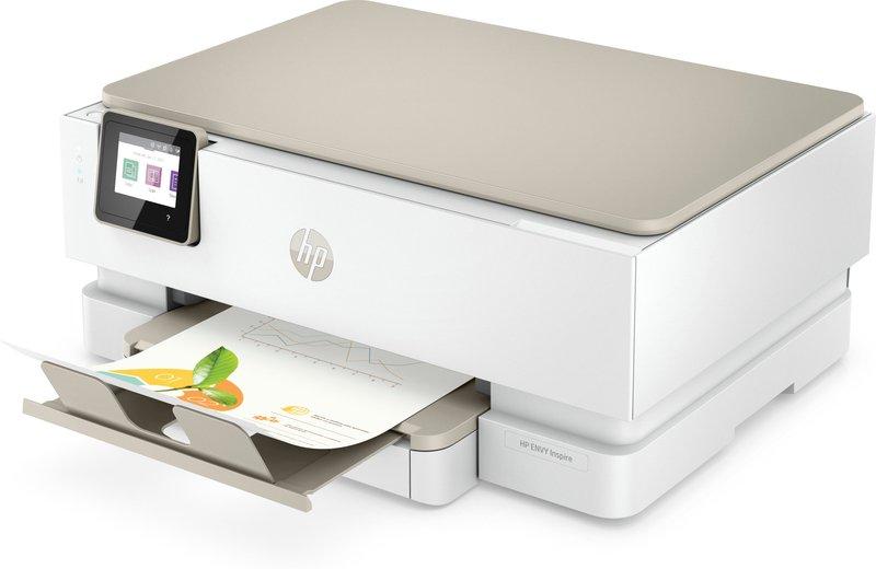 Hewlett-Packard ENVY Inspire 7224e All-in-One-Drucker, Farbe, Drucker für Zu Hause, Drucken, Kopieren, Scannen, Wireless; +; Mit Instant Ink kompatibel; Drucken vom Smartphone oder Tablet; Beidseitiger Druck