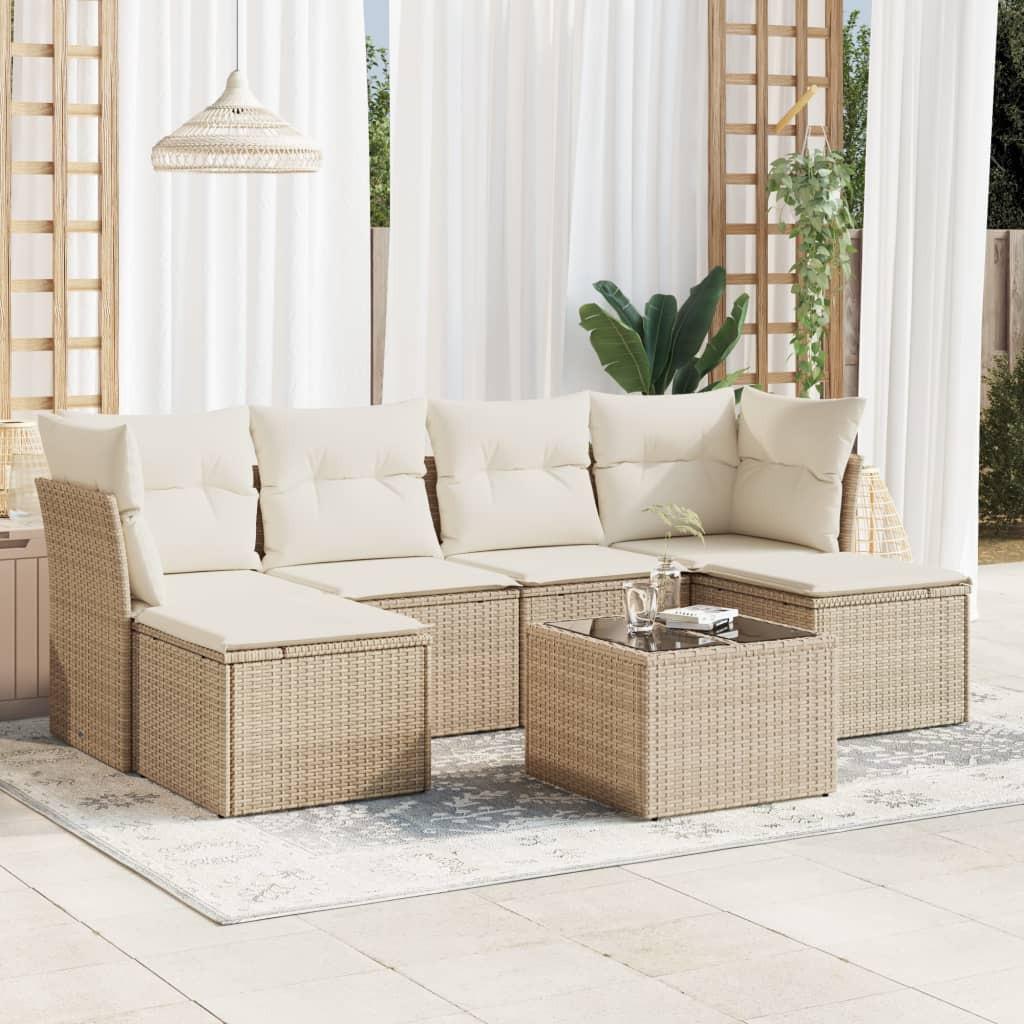 VidaXL Garten sofagarnitur poly-rattan