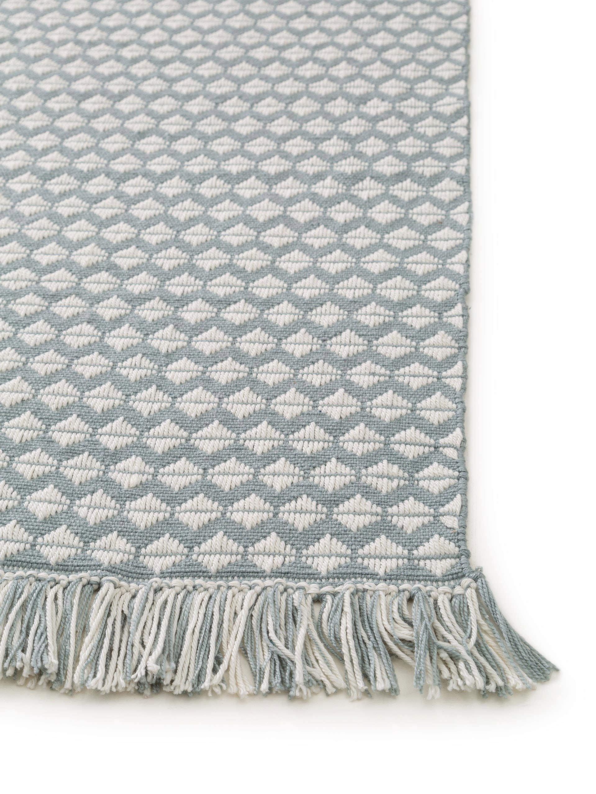 Benuta Teppich aus recyceltem Material Morty Blau