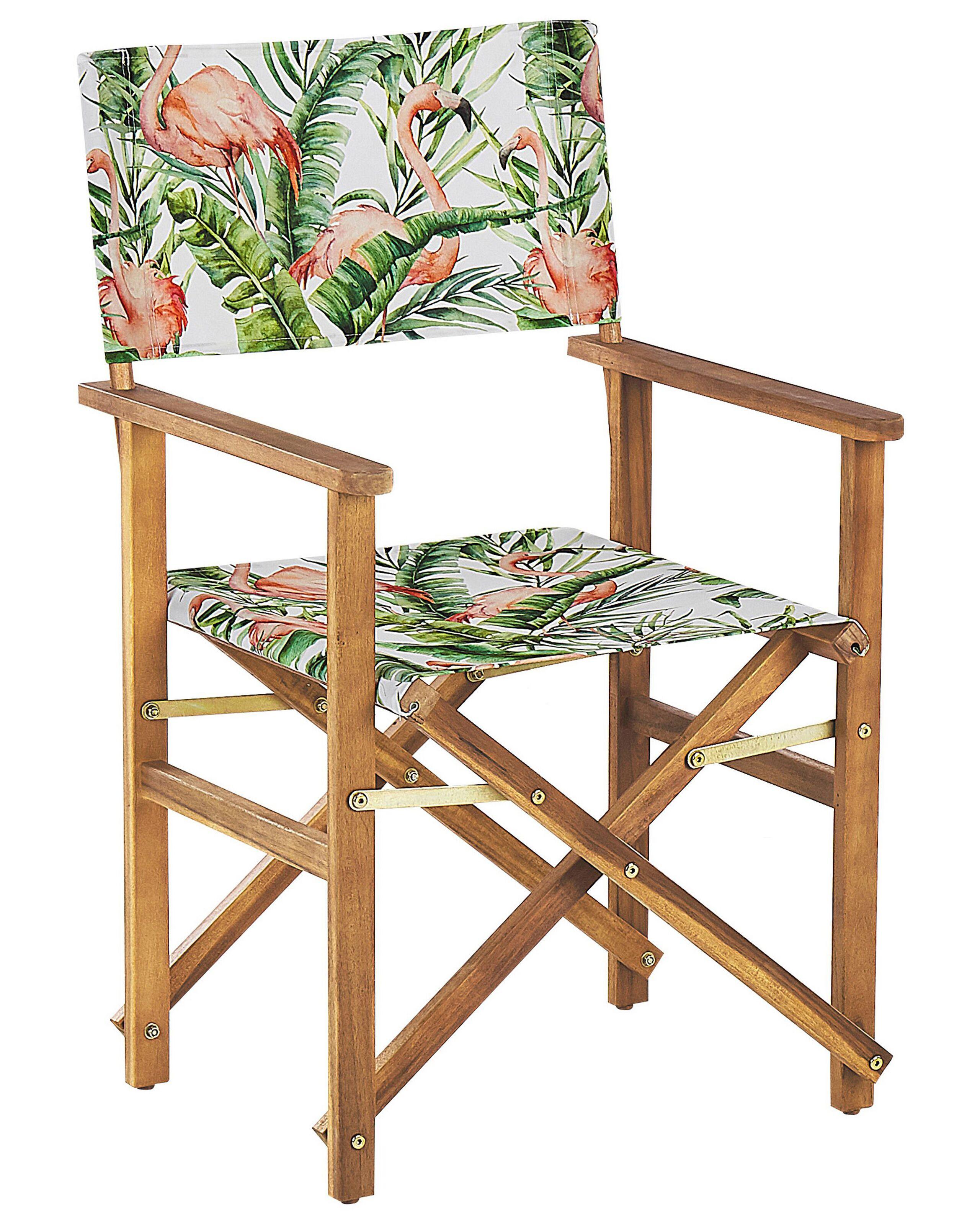 Beliani Gartenstuhl 2er Set aus Polyester Modern CINE