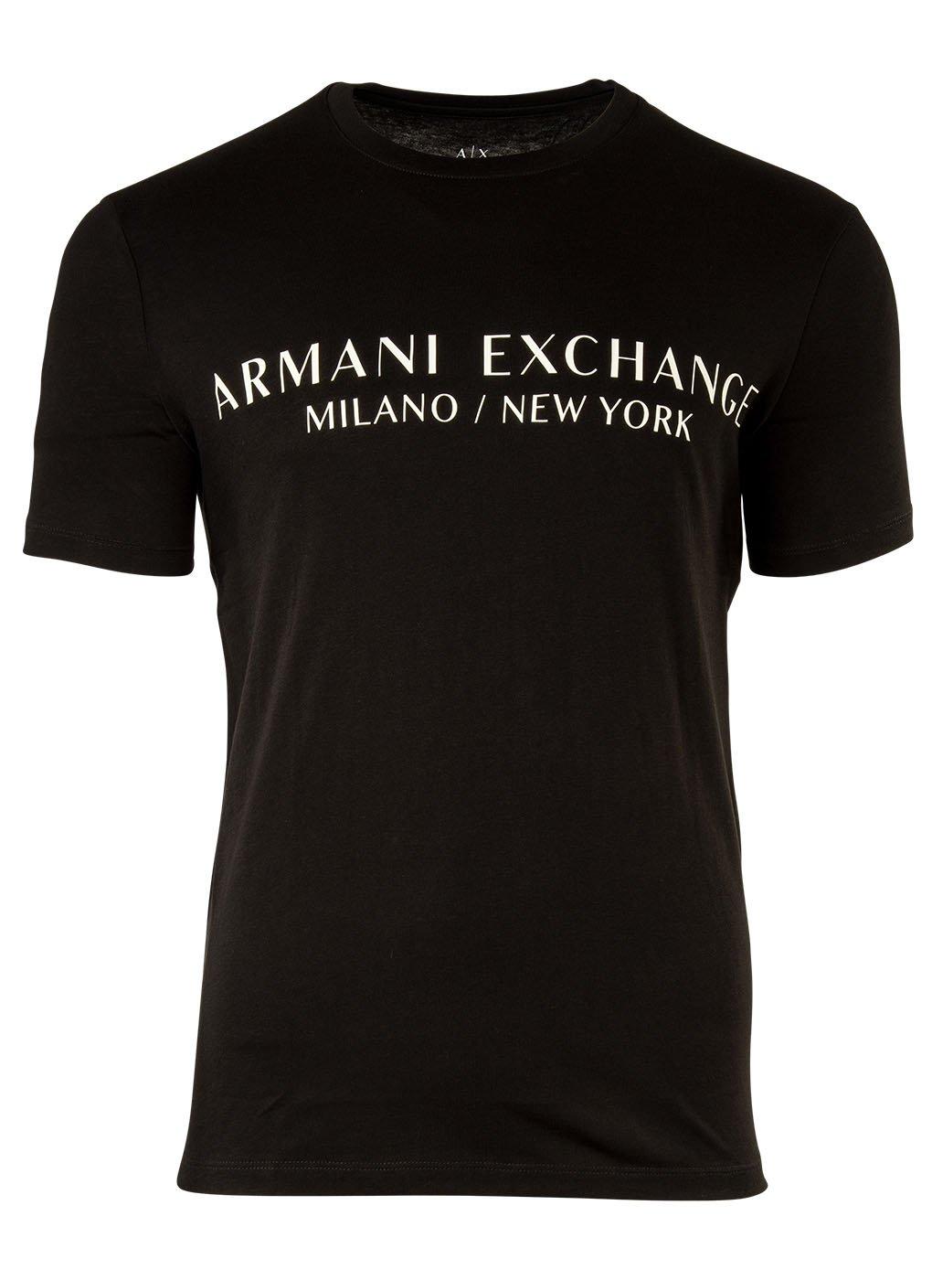 Armani Exchange Sportliches Regular Fit T-Shirt mit Logoprint