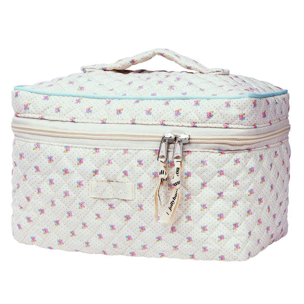 Only-bags.store Reisekosmetiktasche, Schminktasche, gesteppter Kulturbeutel Reisekosmetiktasche, Schminktasche, gesteppter Kulturbeutel