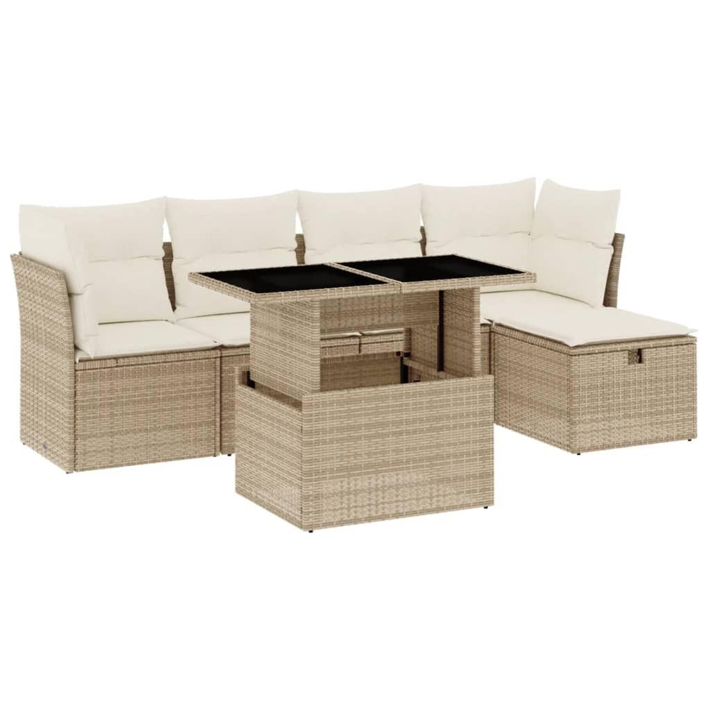 VidaXL Garten sofagarnitur poly-rattan