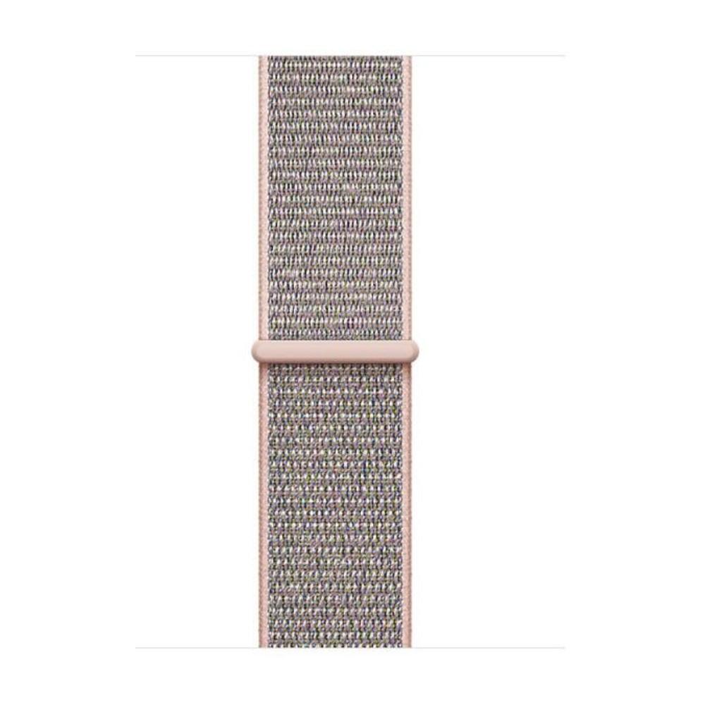 Cover-Discount Apple Watch 44/45/46/49mm - Nylon Armband Mit Klettverschluss Roségold
