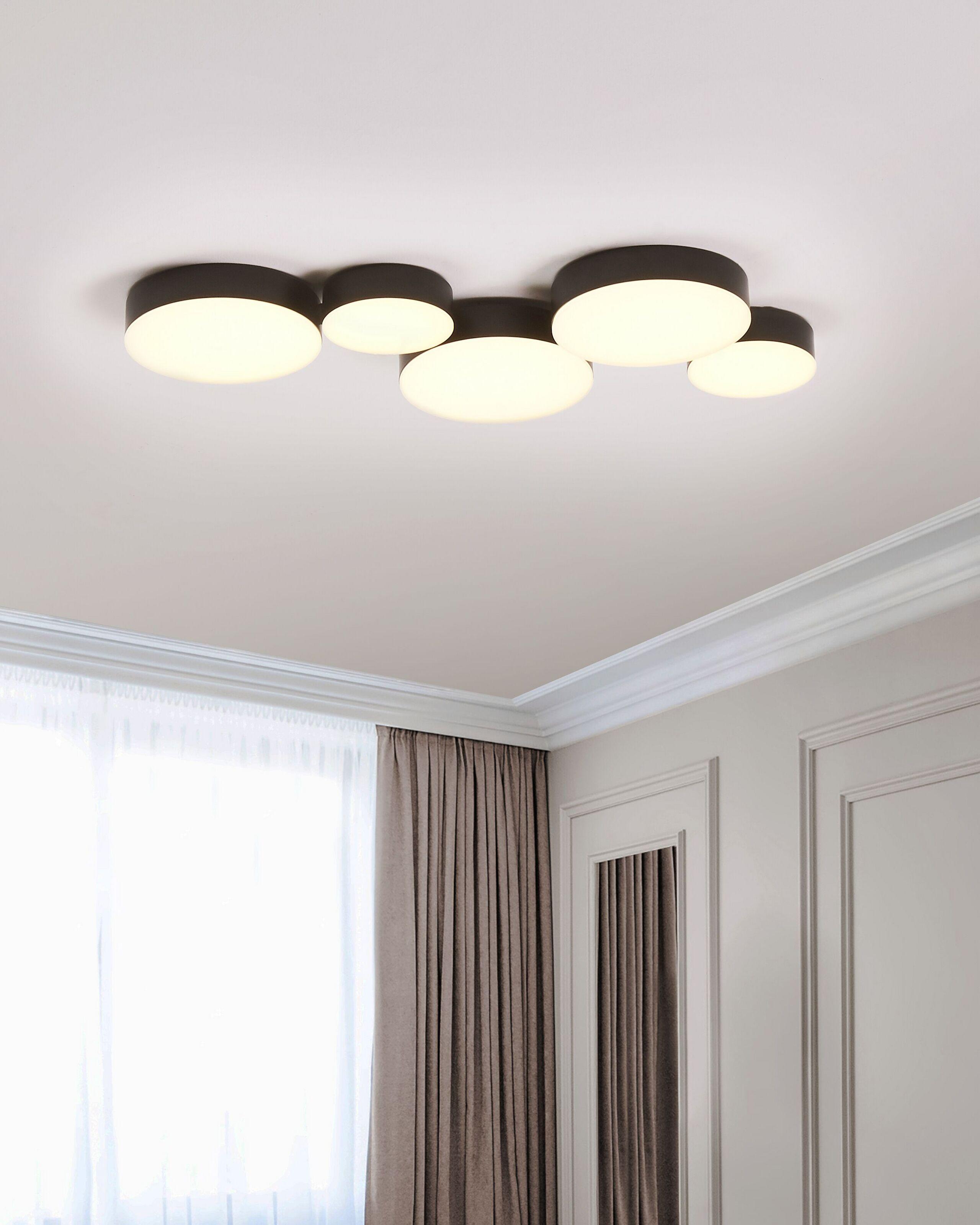Beliani LED Deckenlampe aus Eisen Modern LUGA