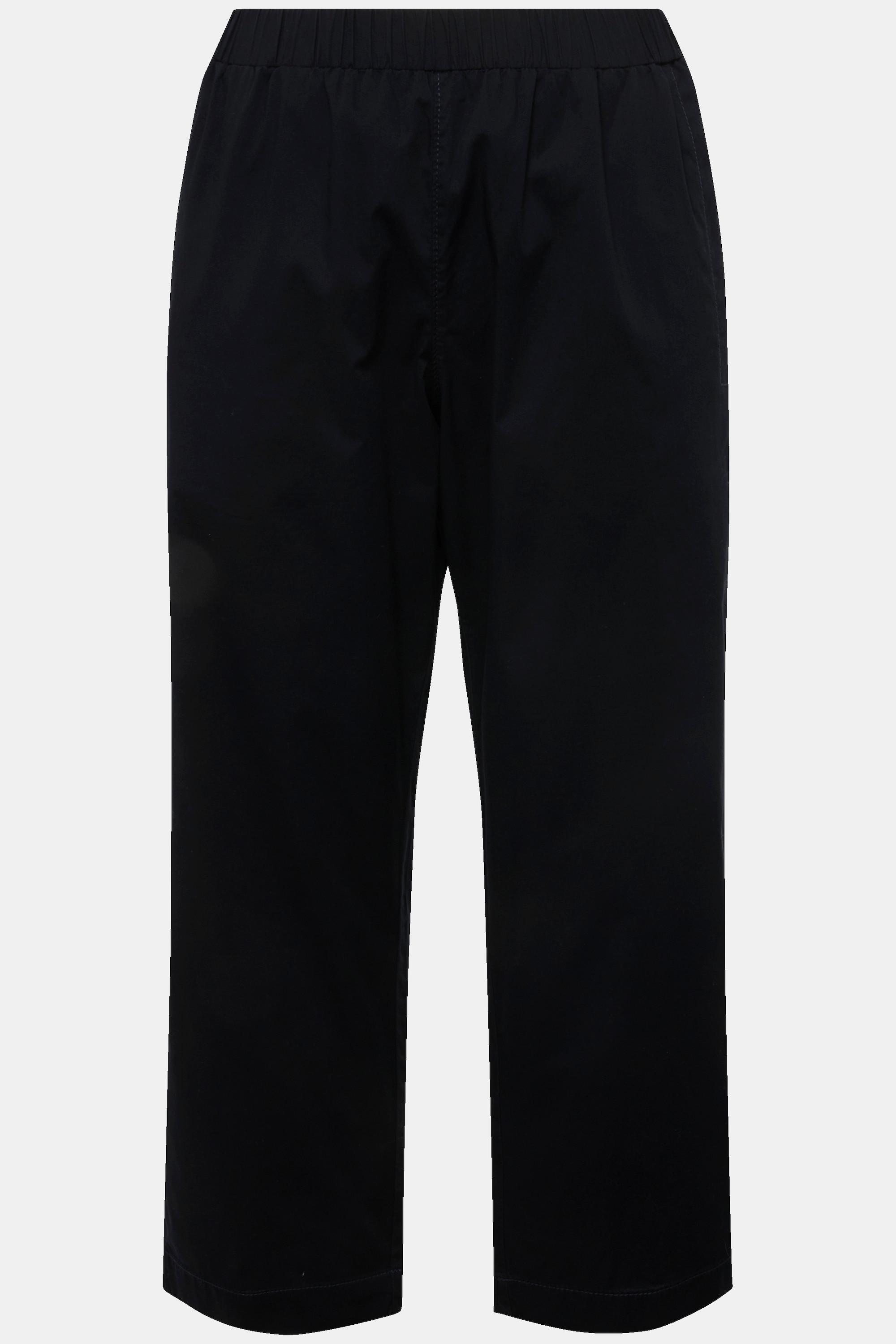 Ulla Popken Ruby 7/8 Chinohose Elastikbund Weites Gerades Bein
