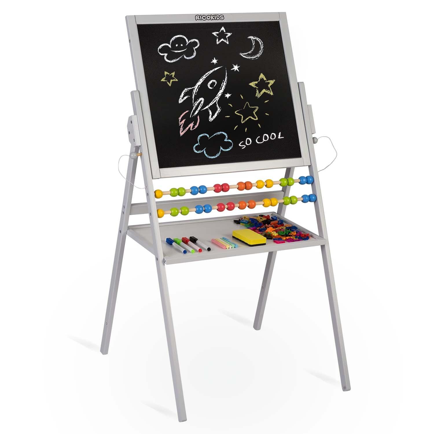 B2X Ricokids magnetischeierende Kreidetafel – Grau