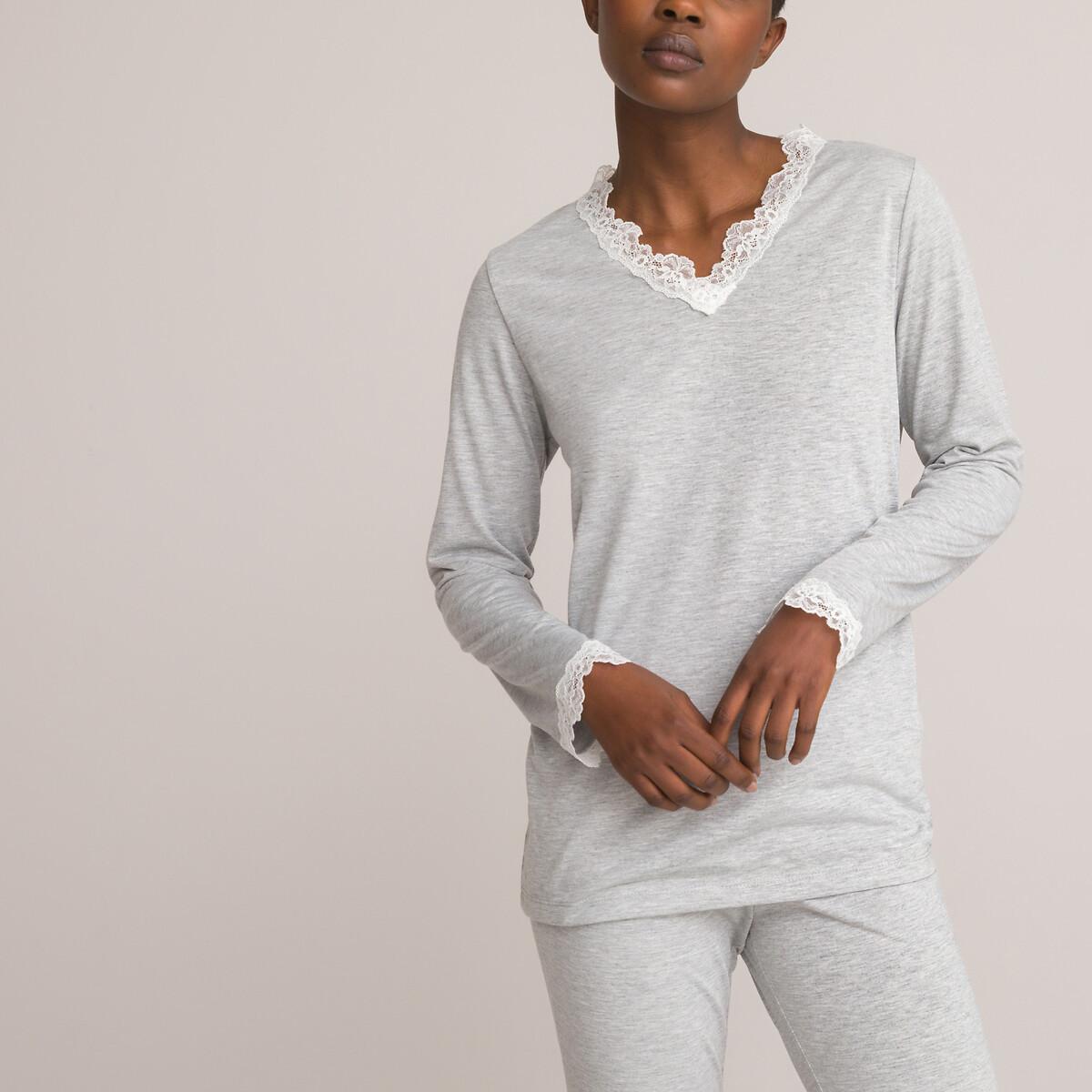 La Redoute Collections Pyjama mit Spitze