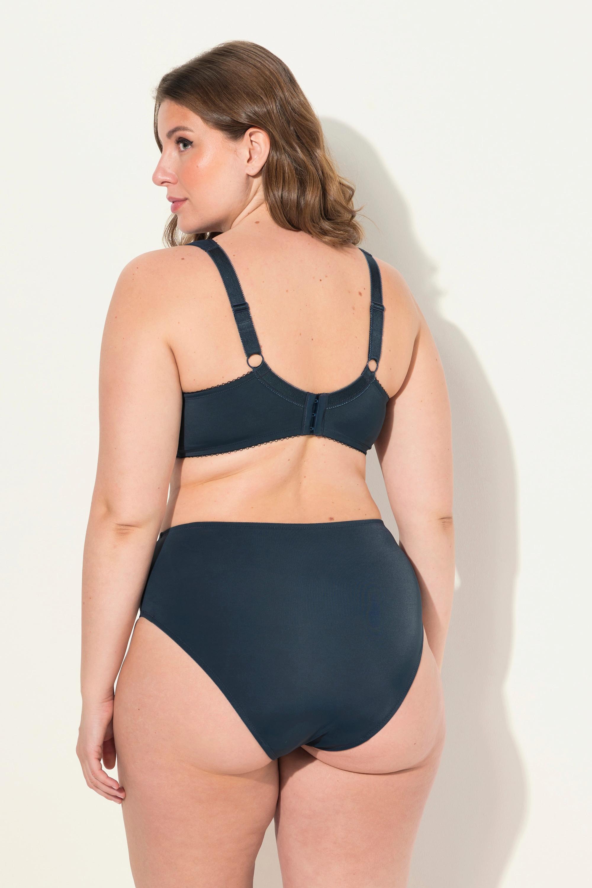 Ulla Popken Bügel-BH, Paisley, Spacer-Schalen, Cup B - E