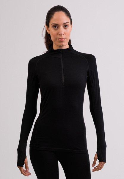 CASH-MERE.CH High Performance Sportwäsche Langarm-Shirt mit Stehkragen und Half-Zip