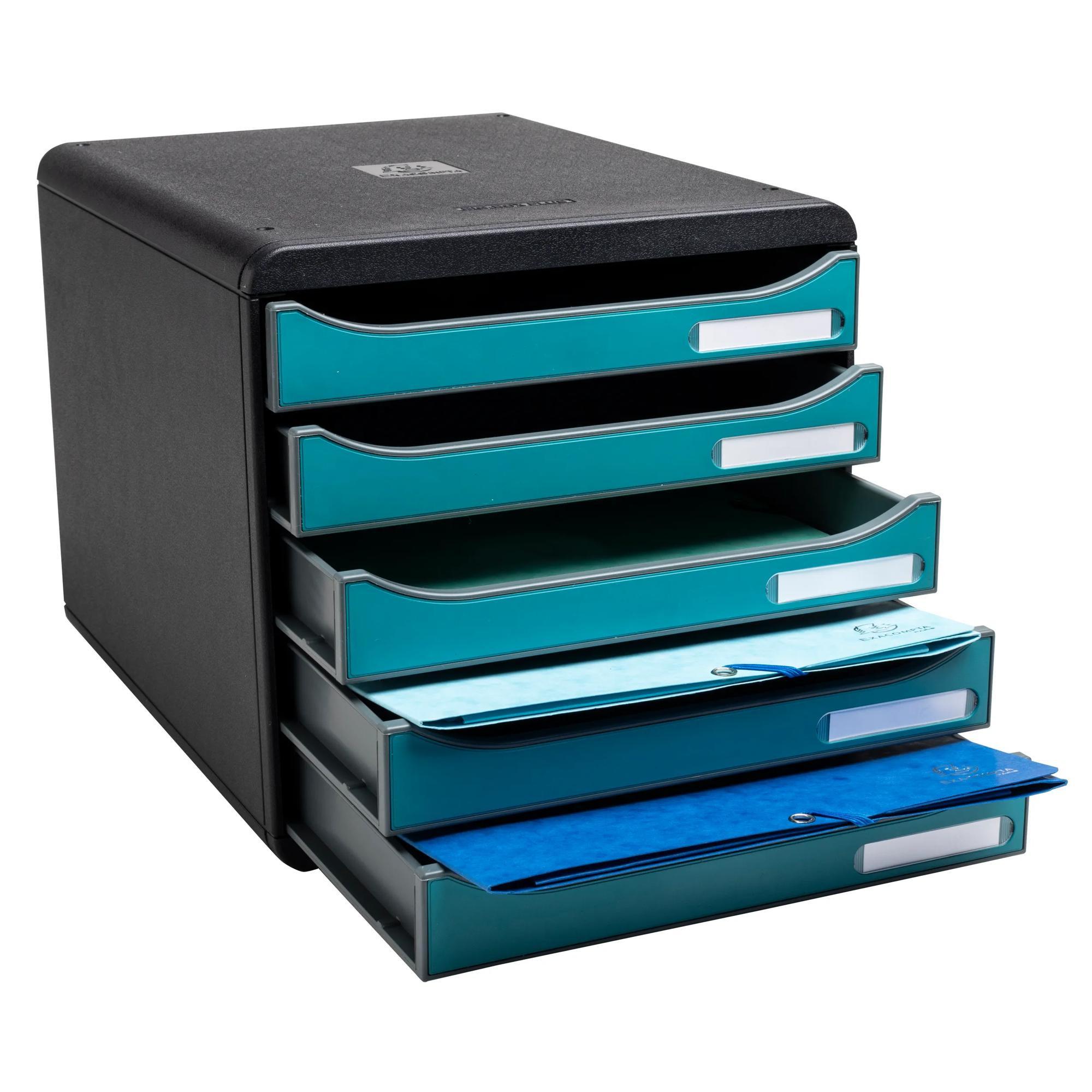 Exacompta Big Box, Schubladenbox mit 5 Schubladen, Skandi
