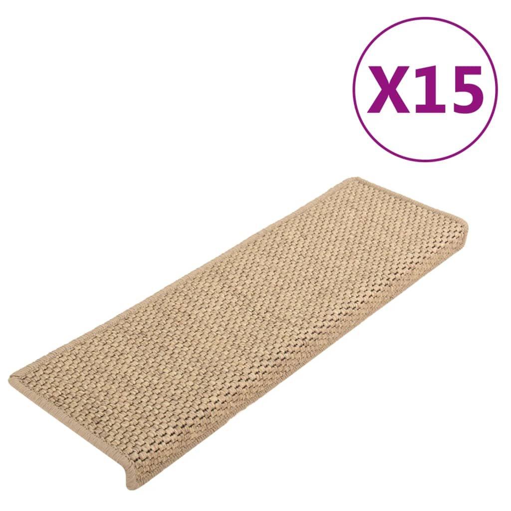 VidaXL Treppenmatten selbstklebend 15 stk. gewebe