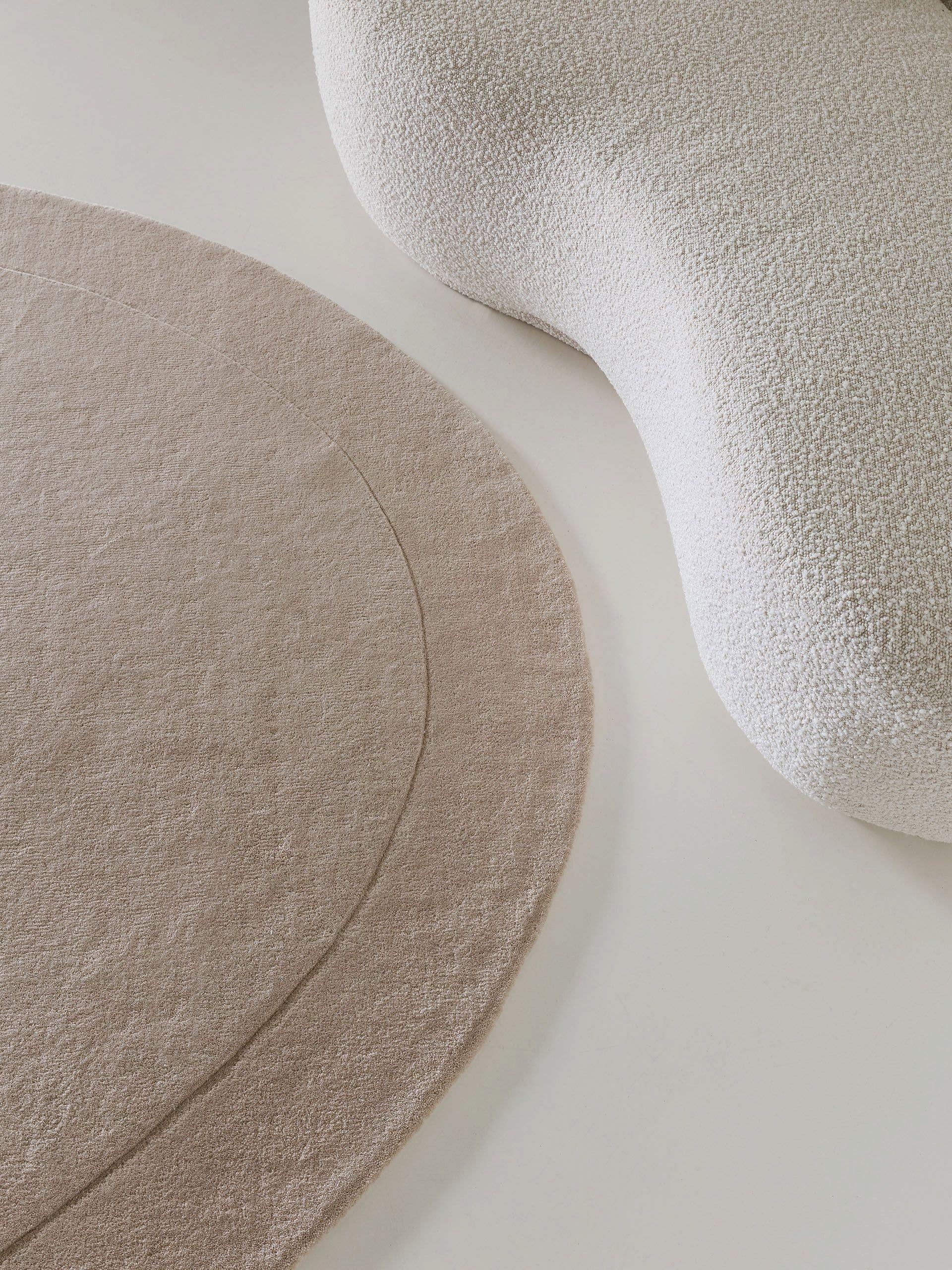 Benuta Wollteppich Shape Cream