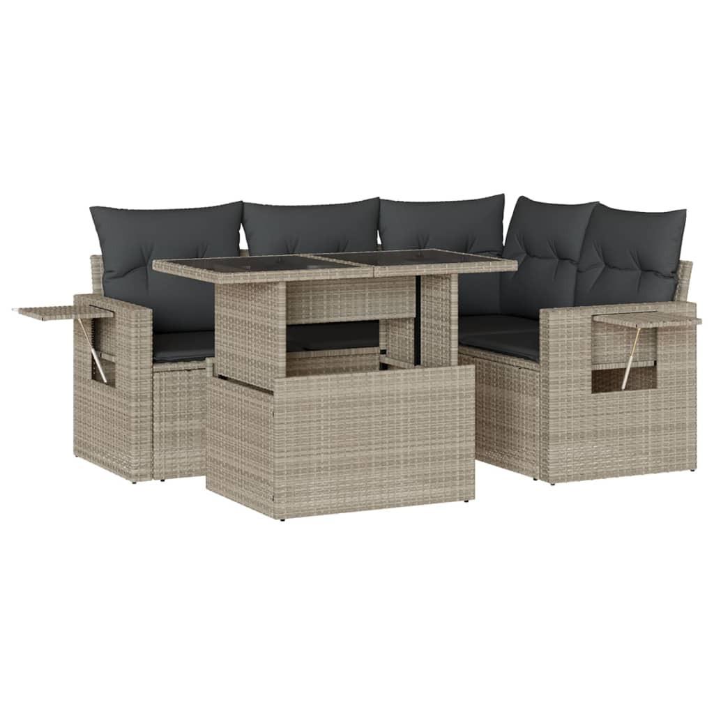 VidaXL Garten sofagarnitur poly-rattan