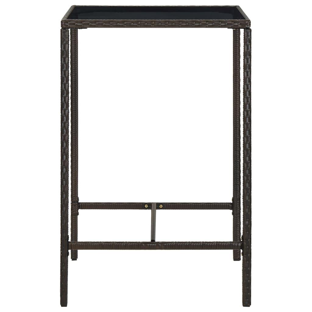 VidaXL Bartisch poly-rattan