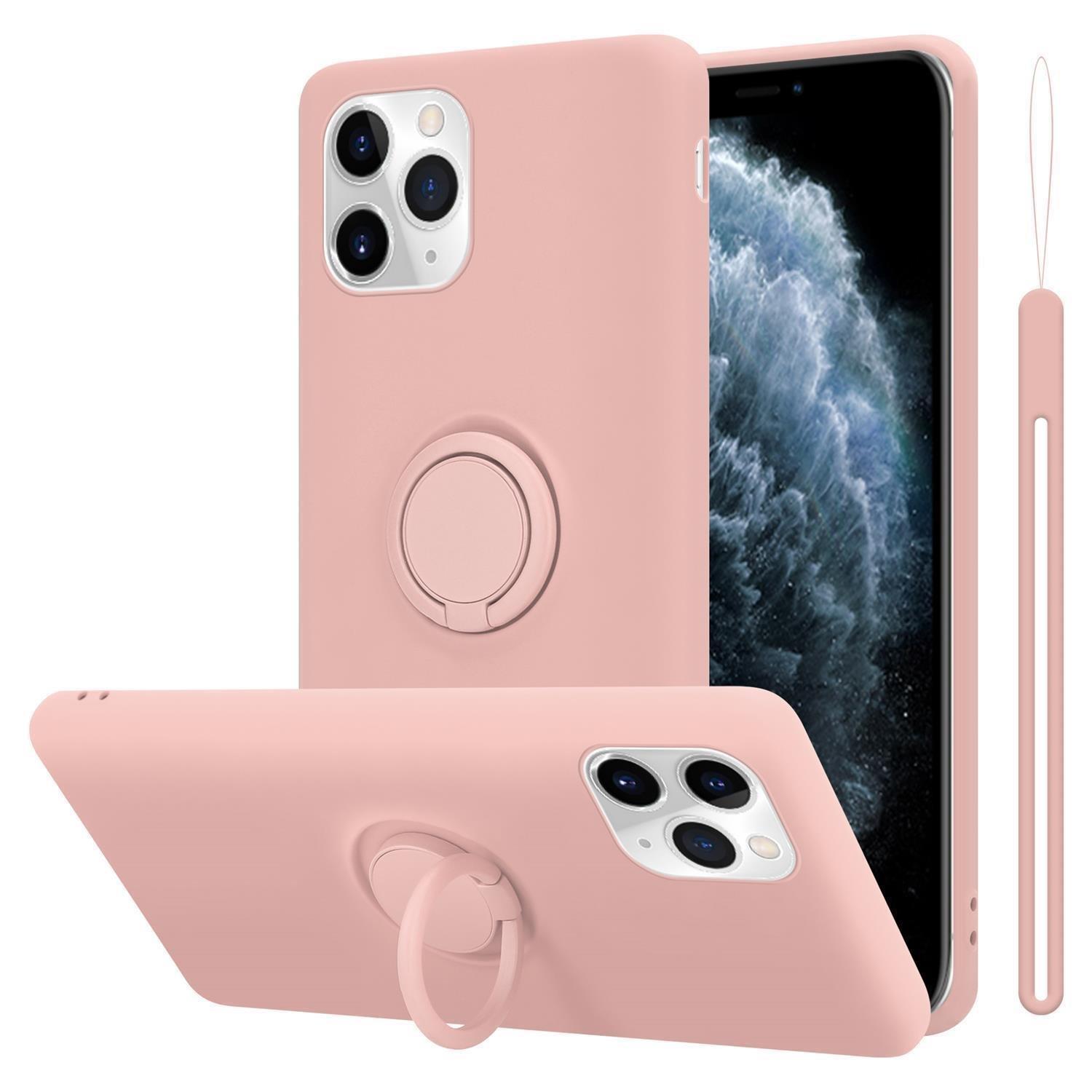 Cadorabo Hülle für Apple iPhone 11 PRO MAX TPU Silikon mit Ring Liquid
