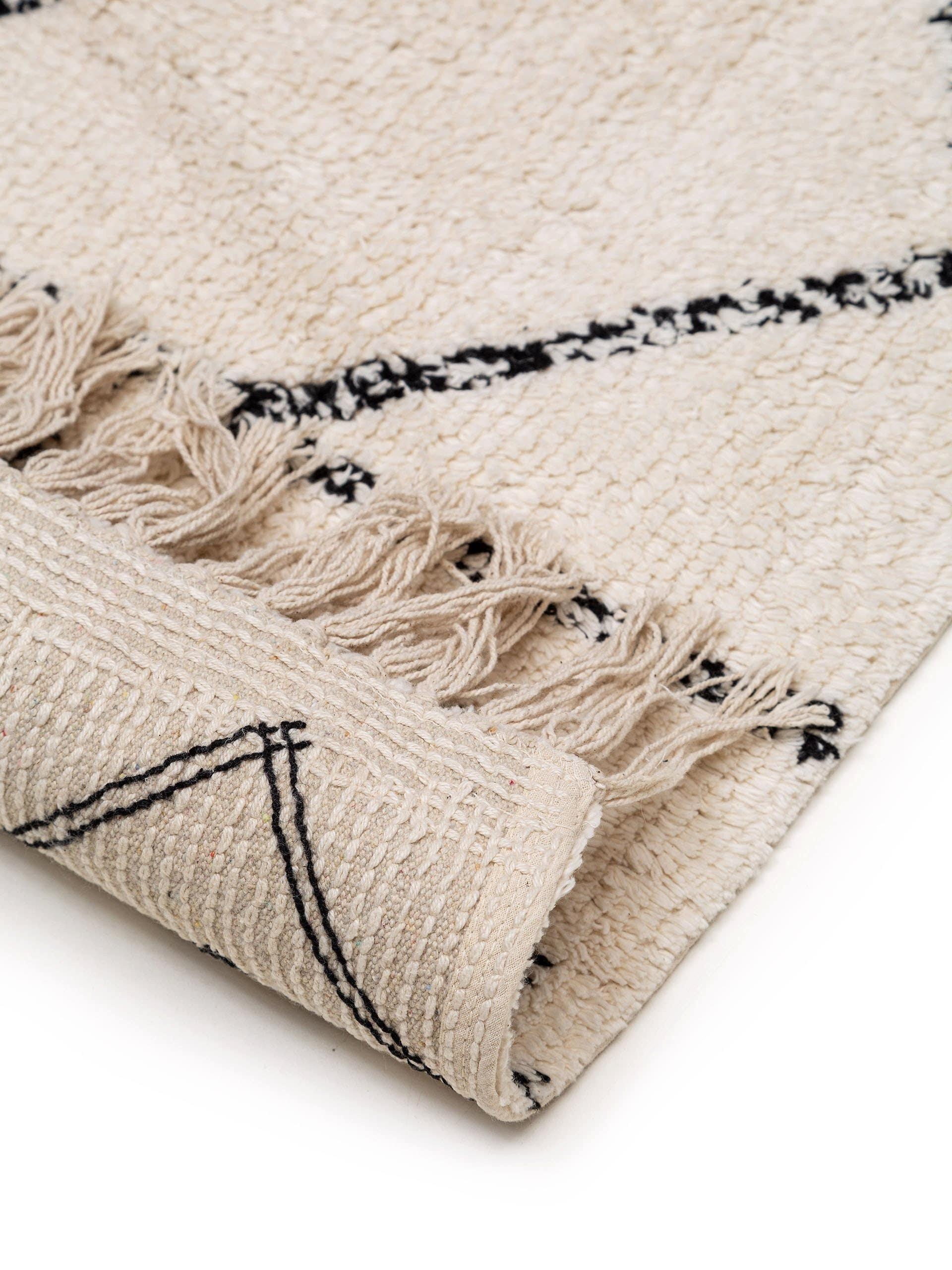 Benuta Waschbarer Baumwollteppich Naomi Cream