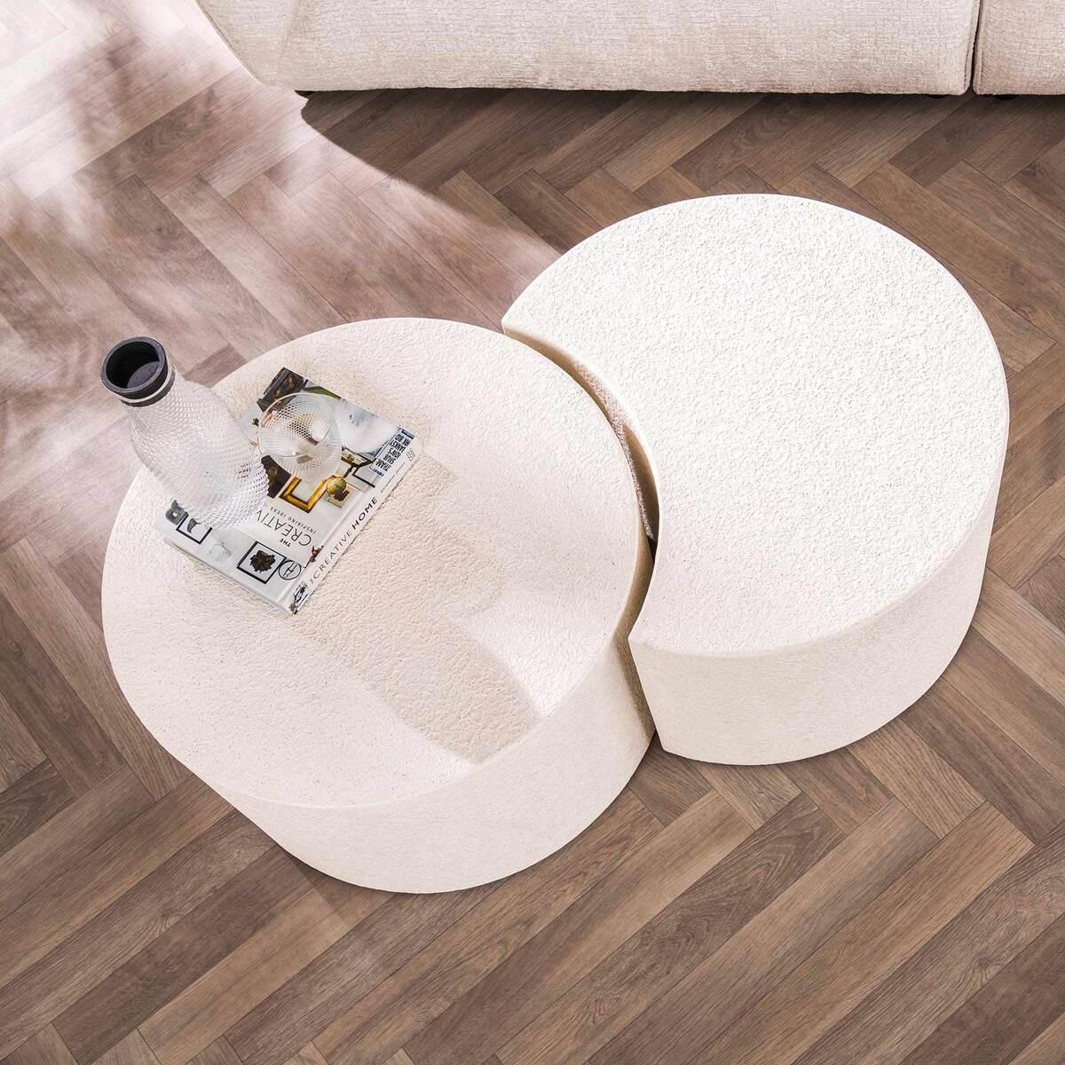 mutoni Couchtisch Stone Moon (2er-Set)