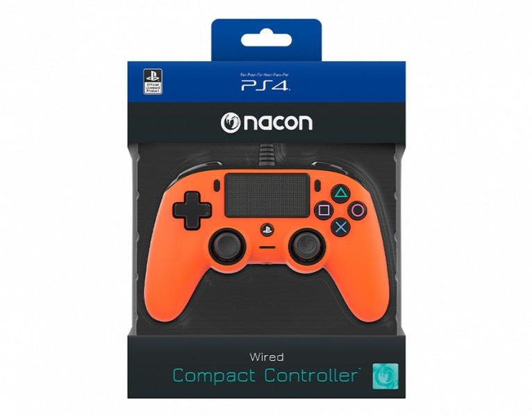 nacon PS4OFCPADORANGE Gaming-Controller Orange USB Gamepad Analog / Digital PC, PlayStation 4