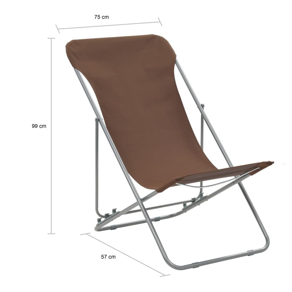 VidaXL Strandstuhl gewebe