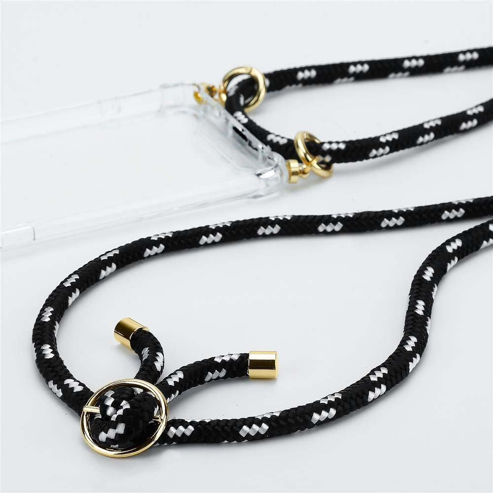 Cadorabo Handy Kette für Apple iPhone XS MAX Silikon mit Gold Ringen