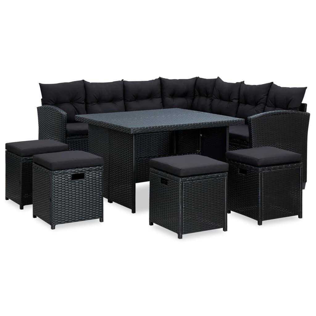 VidaXL Garten-sofa-set poly-rattan