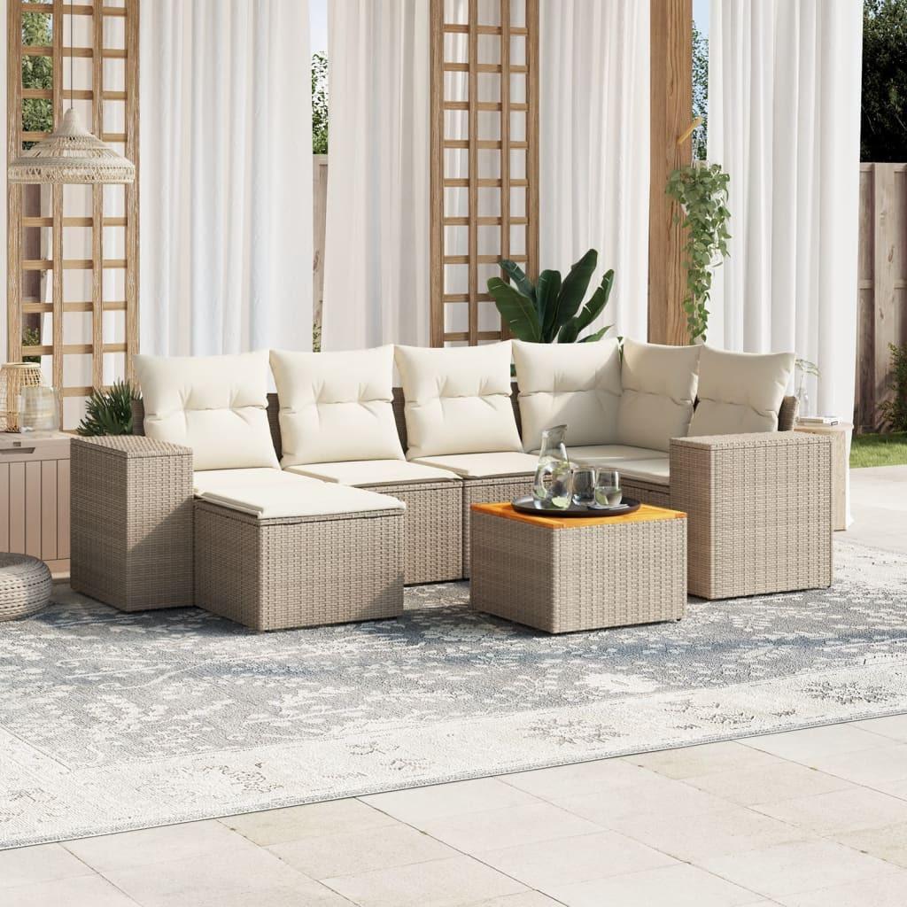 VidaXL Garten sofagarnitur poly-rattan