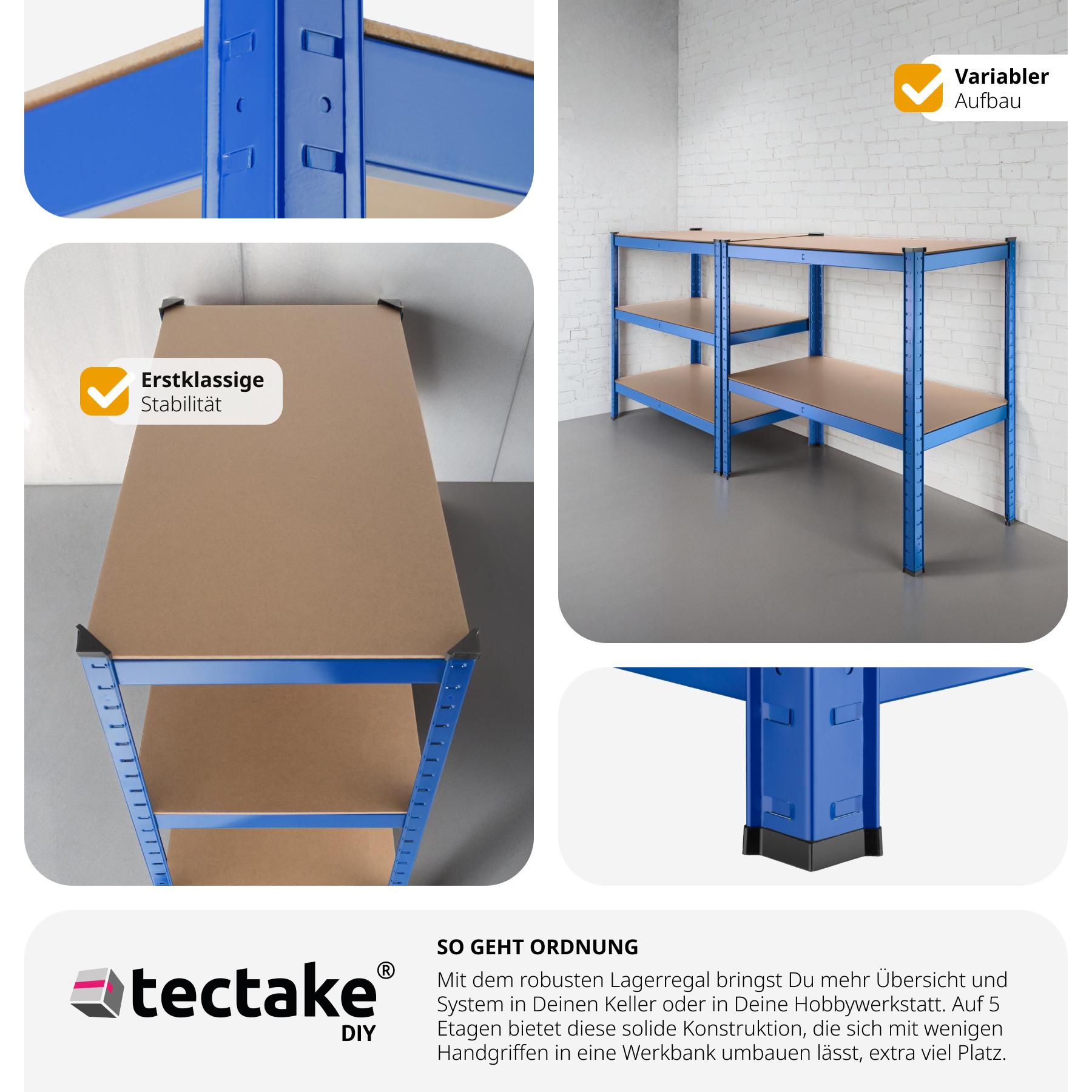 Tectake Lagerregal 5 Ebenen