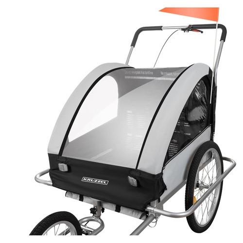 Northio Kruzzel 25372 3in1 gefederter Fahrradanhänger