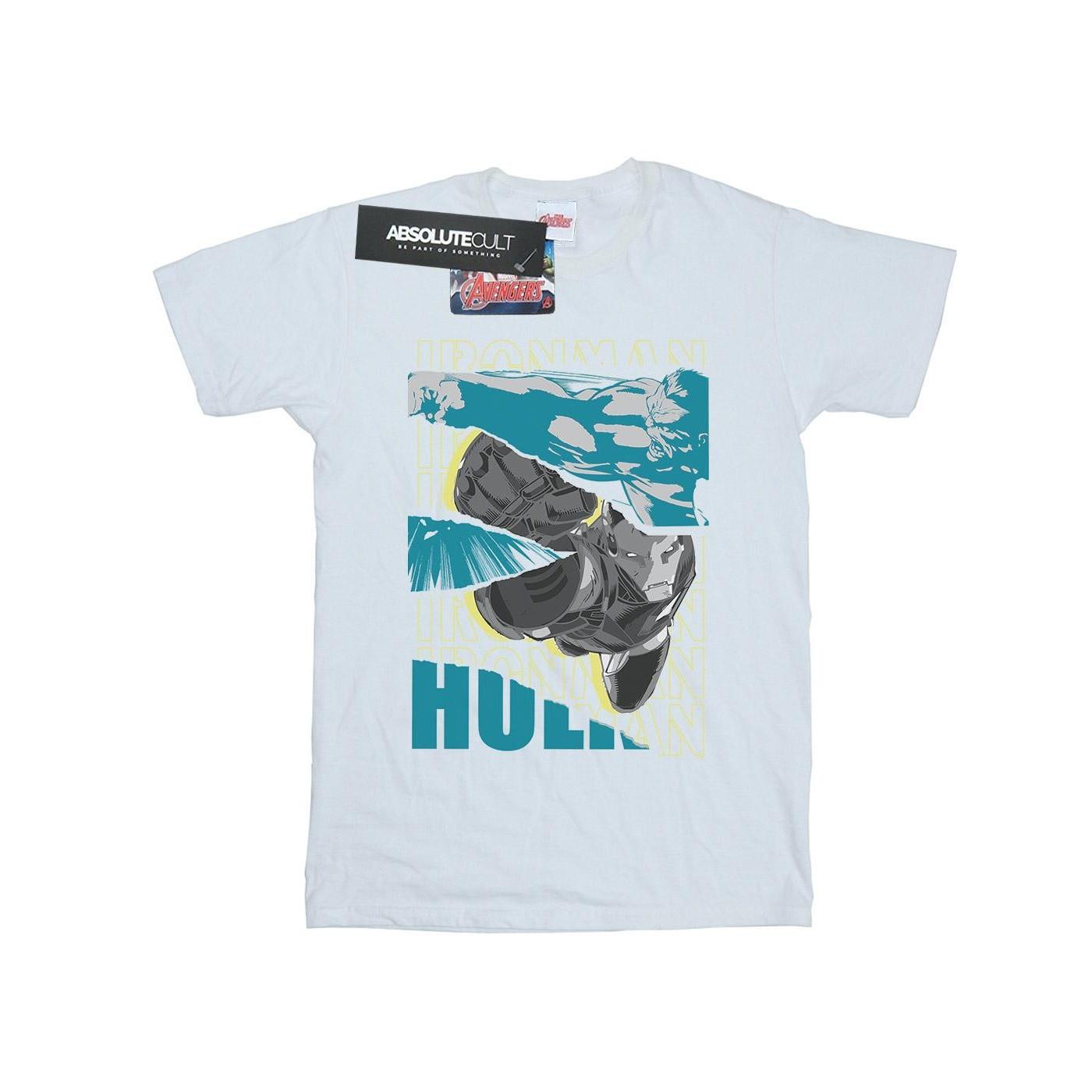 MARVEL Avengers Hulk Iron Man Grafik T-Shirt