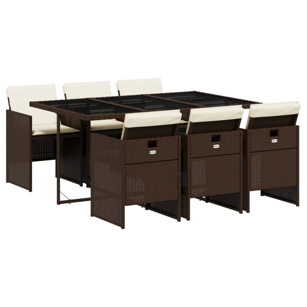 VidaXL Garten essgruppe poly-rattan
