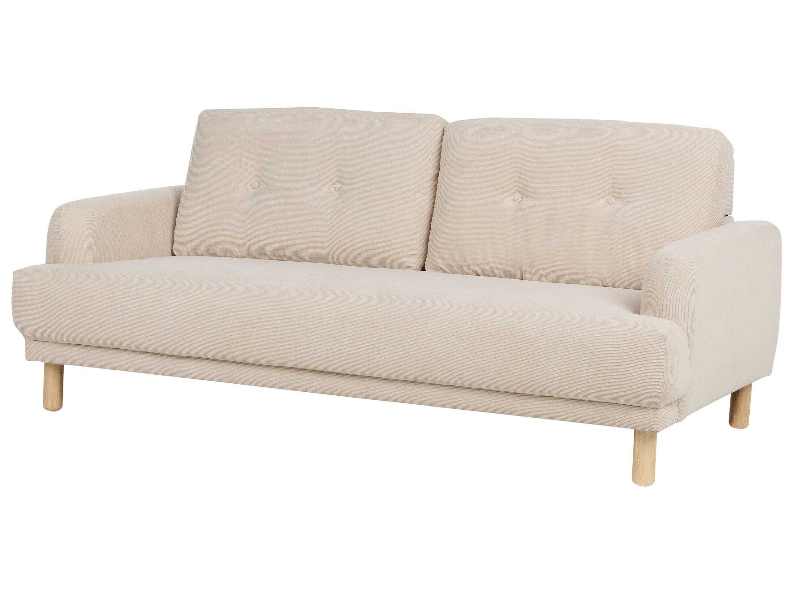 Beliani Wohnzimmer Set aus Cord Retro TUVE