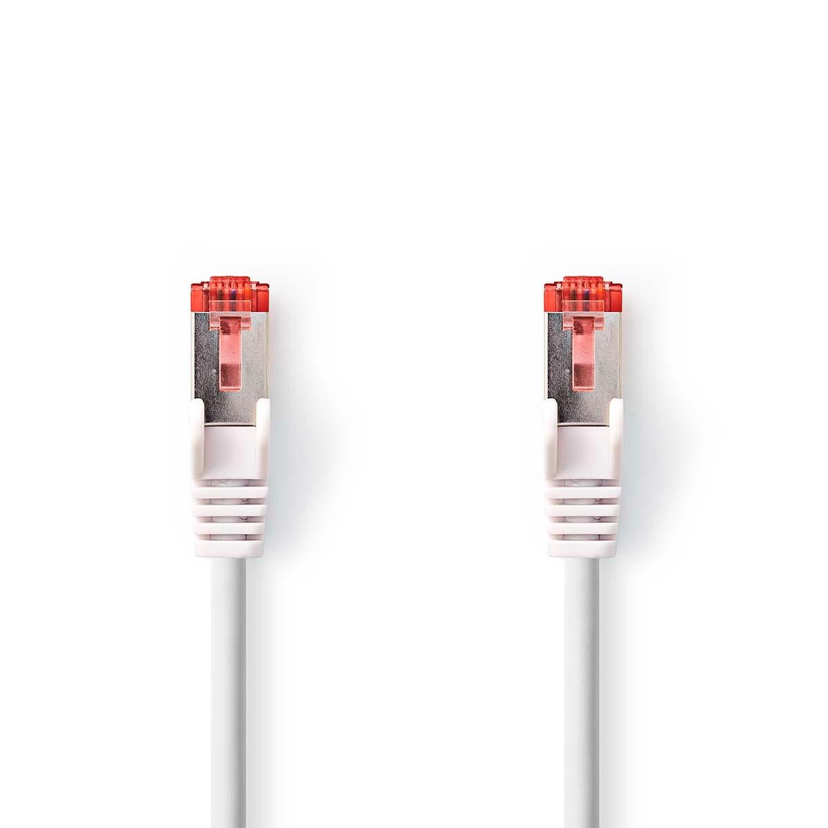 Nedis CAT6 Netzwerkkabel | RJ45 Stecker | RJ45 Stecker | S/FTP | 0,25 m | Innenbereich | Rund | LSZH | Weiß | Boxen