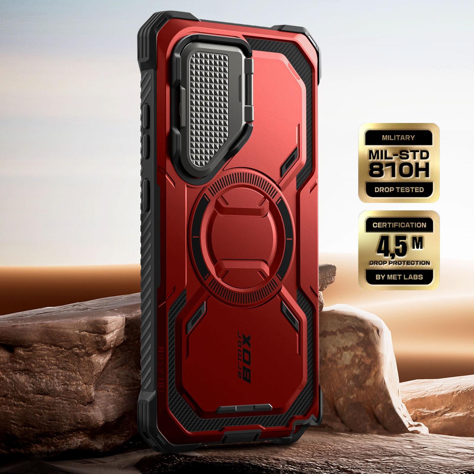 Avizar Hülle Galaxy S25 Ultra Armorbox Rot